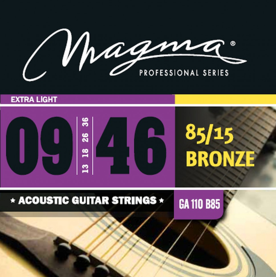 Комплект струн для акустической гитары 9-46 Magma Strings GA110B85 810₽