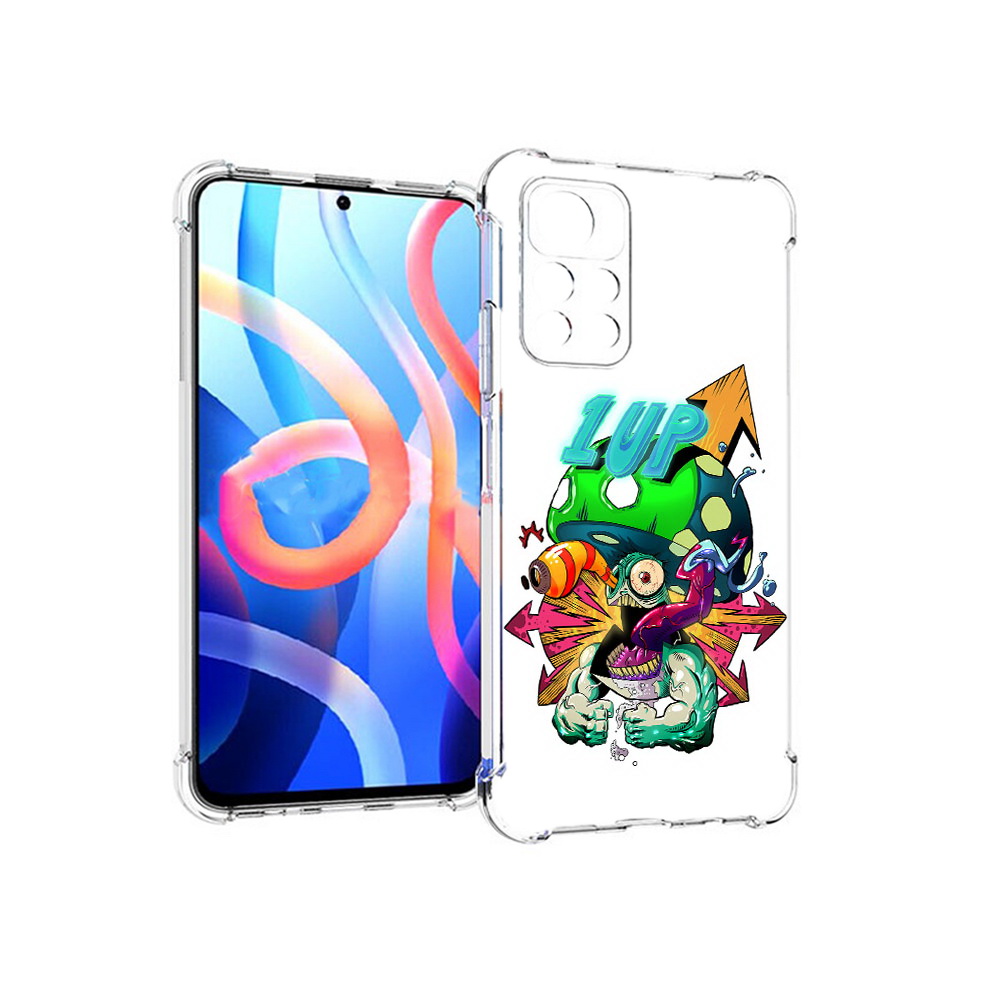 

Чехол MyPads Tocco для Xiaomi Poco M4 Pro 5G сильный гриб абстракция (PT200061.301.599), Прозрачный, Tocco