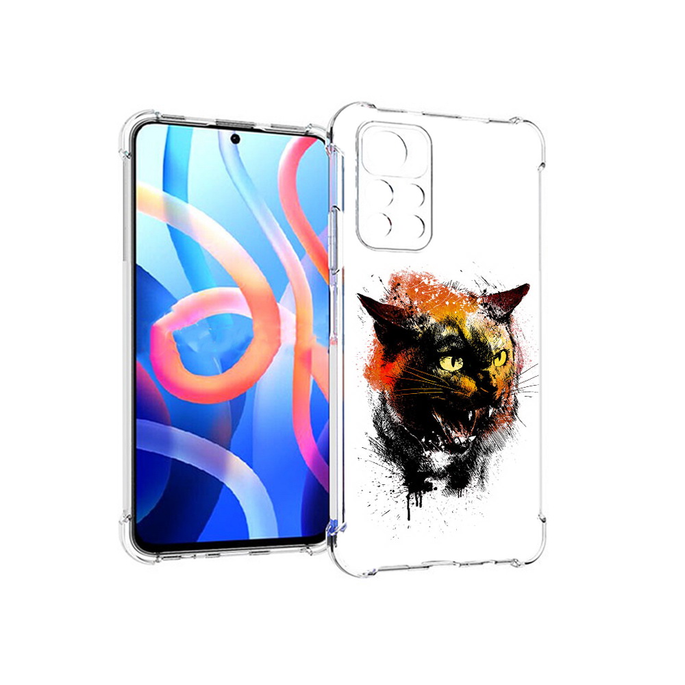 

Чехол MyPads Tocco для Xiaomi Poco M4 Pro 5G сиамский кот (PT200061.301.598), Прозрачный, Tocco