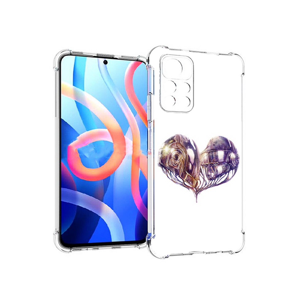 

Чехол MyPads Tocco для Xiaomi Poco M4 Pro 5G сердце абстракция (PT200061.301.596), Прозрачный, Tocco