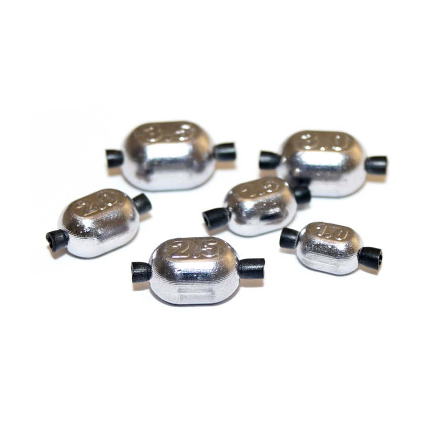 

Грузила Cargo D1153 1,5 гр. 10 шт. овал, свинец, Серебристый