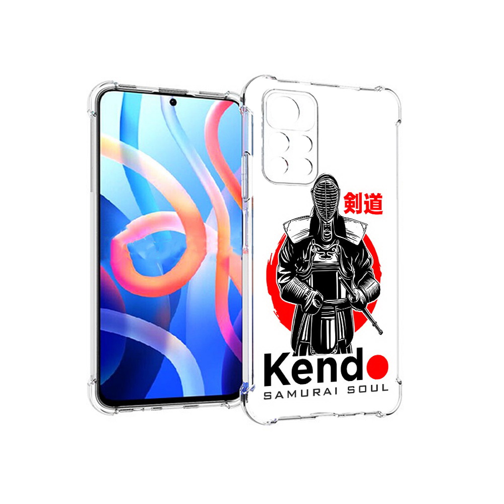 

Чехол MyPads Tocco для Xiaomi Poco M4 Pro 5G рисованый самурай (PT200061.301.581), Прозрачный, Tocco