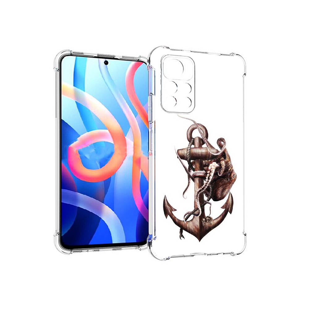 

Чехол MyPads Tocco для Xiaomi Poco M4 Pro 5G ржавый якорь (PT200061.301.579), Прозрачный, Tocco