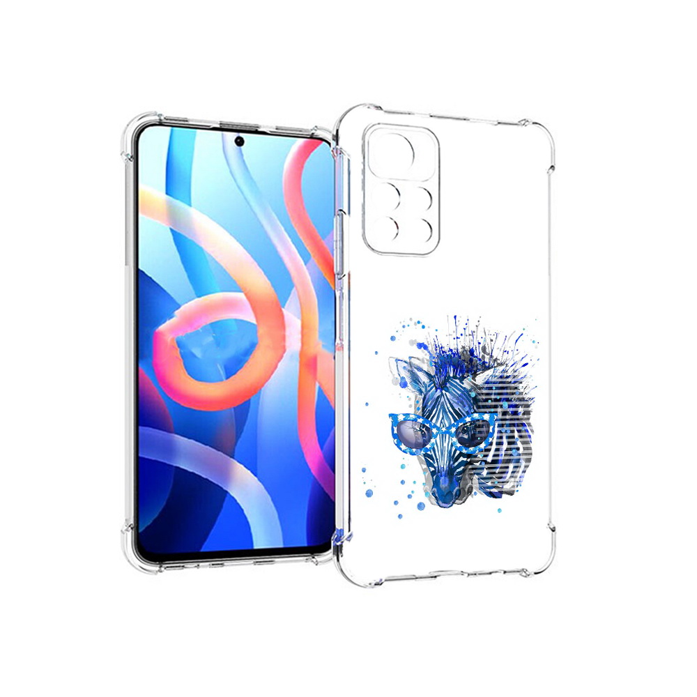 

Чехол MyPads Tocco для Xiaomi Poco M4 Pro 5G расплывчатая зебра (PT200061.301.577), Прозрачный, Tocco