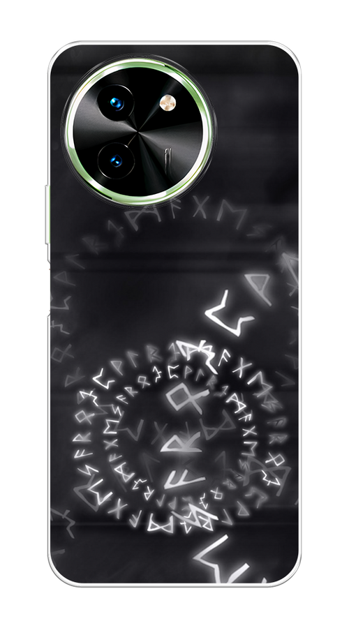 

Чехол на Vivo T3x/Y38 5G "Руны", Серый;черный, 2610650-1