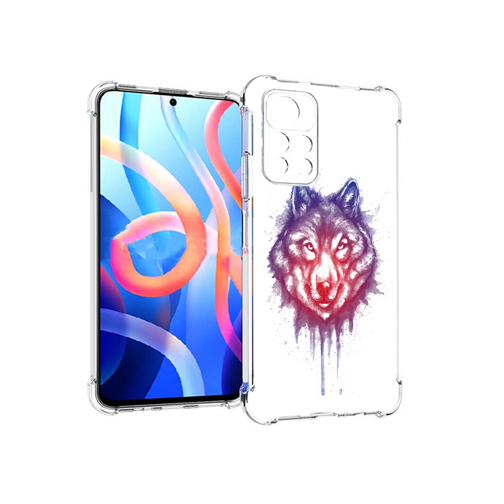 

Чехол MyPads Tocco для Xiaomi Poco M4 Pro 5G пушистый волк (PT200061.301.561), Прозрачный, Tocco