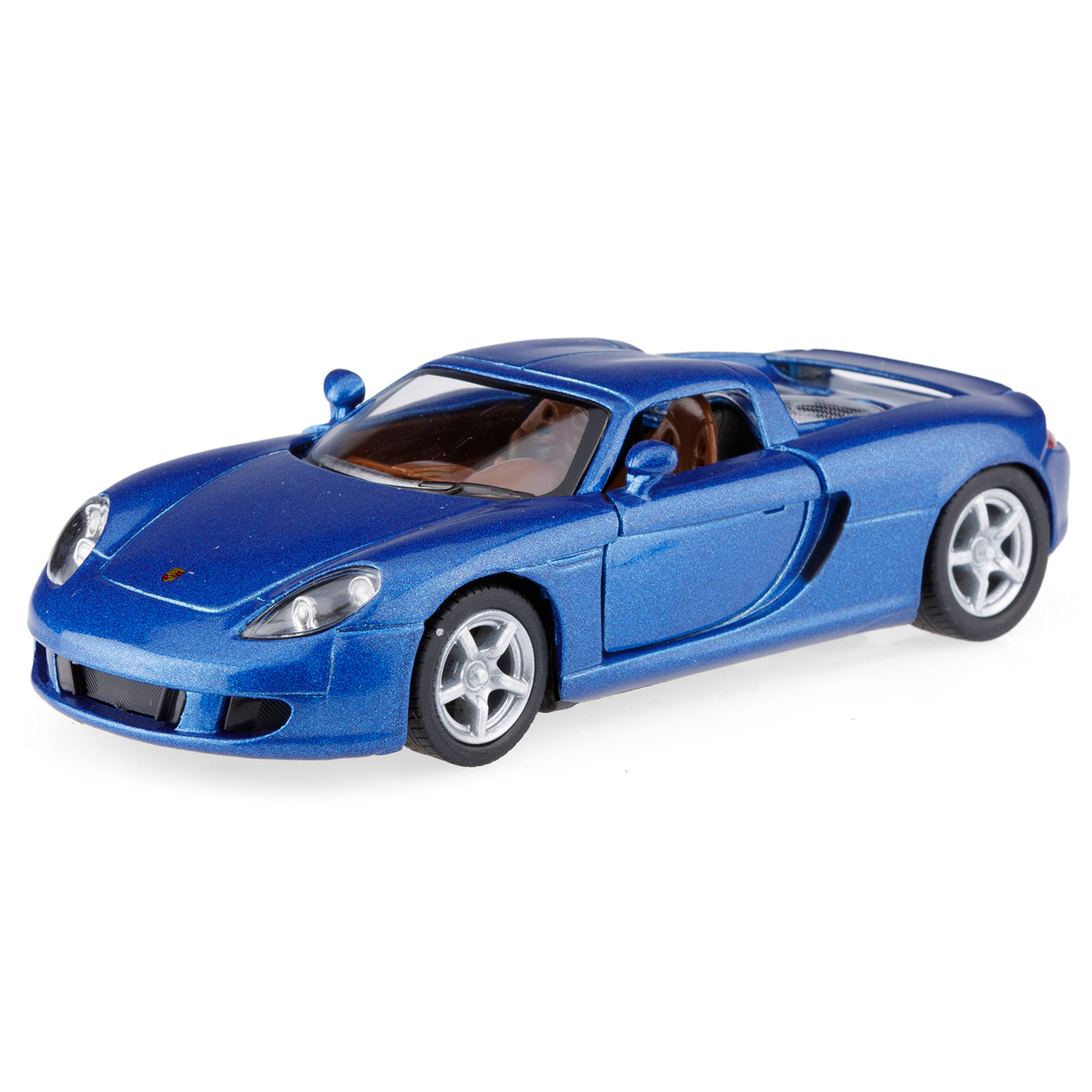 Игрушечная машинка Kinsmart Porsche Carrera GT 1:36 синяя инерц УТ0058182