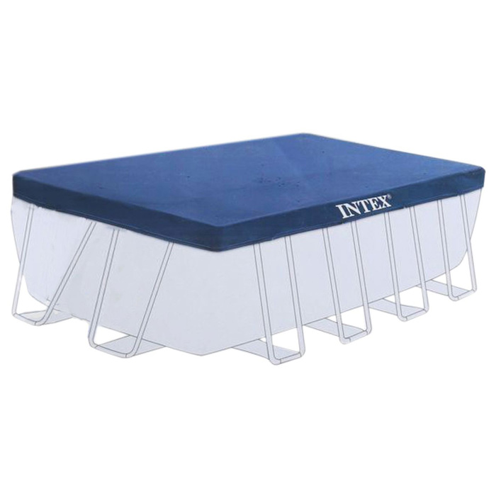 28038 intex тент покрывало для прямоугольного бассейна rectangular pool cover