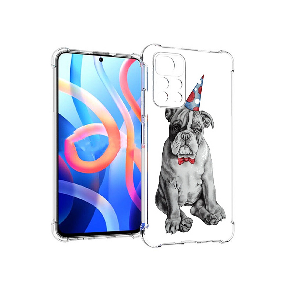 Чехол MyPads Tocco для Xiaomi Poco M4 Pro 5G праздничный щенок (PT200061.301.554)