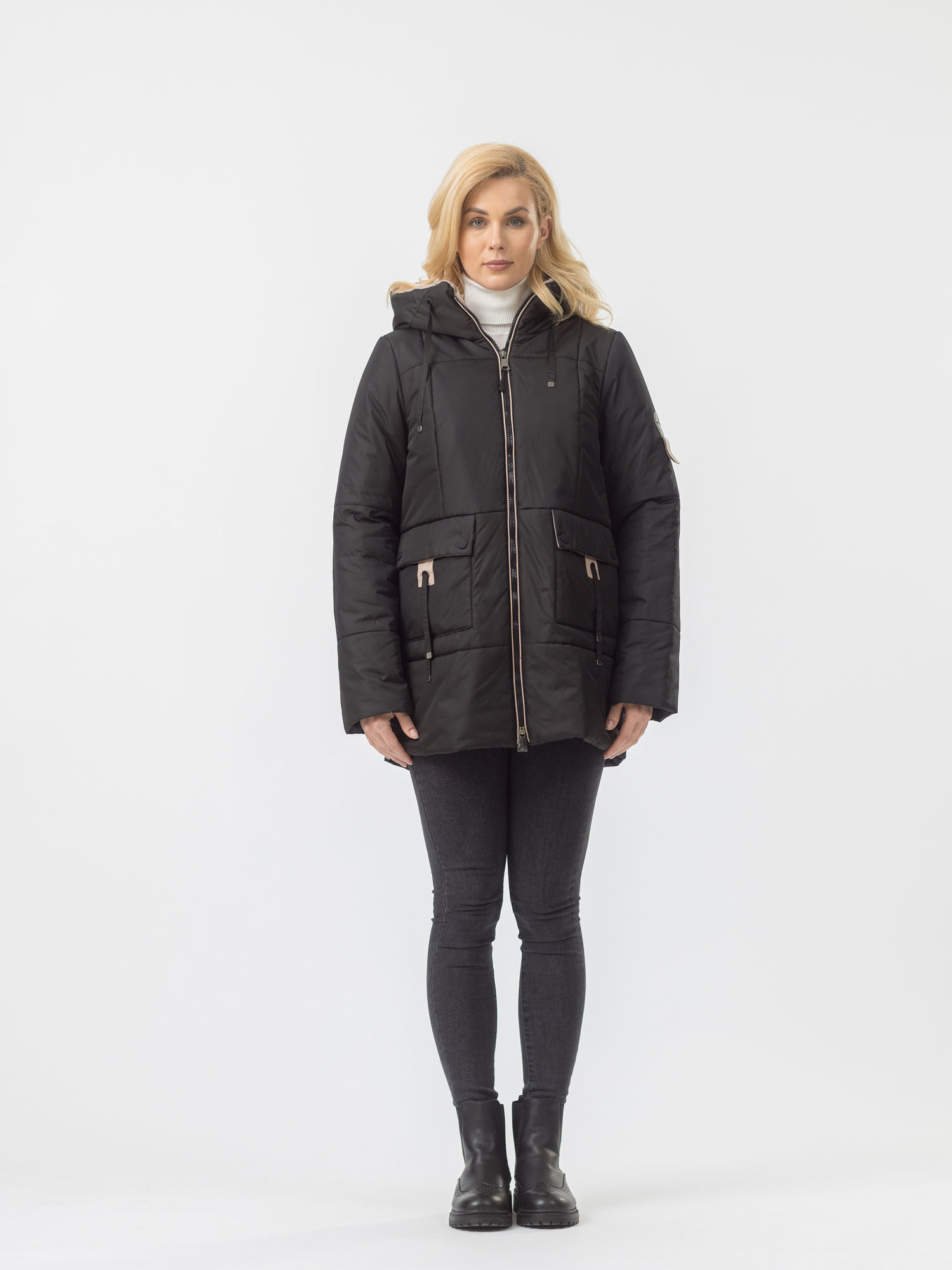 

Куртка женская Maritta M-50004-004 черная 50 EU, Черный, M-50004-004