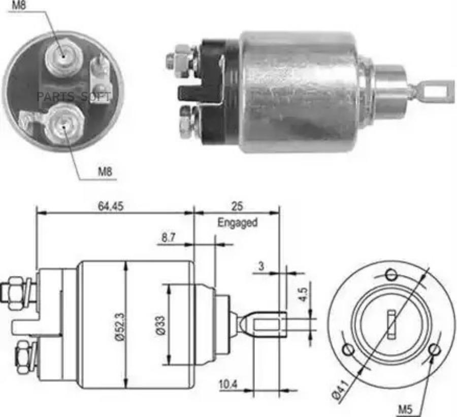 

MAGNETI MARELLI Втягивающее реле