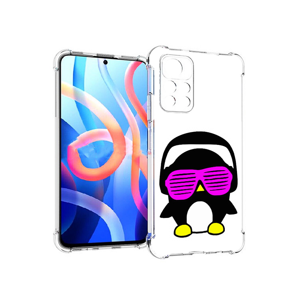 

Чехол MyPads Tocco для Xiaomi Poco M4 Pro 5G пингвин (PT200061.301.541), Прозрачный, Tocco