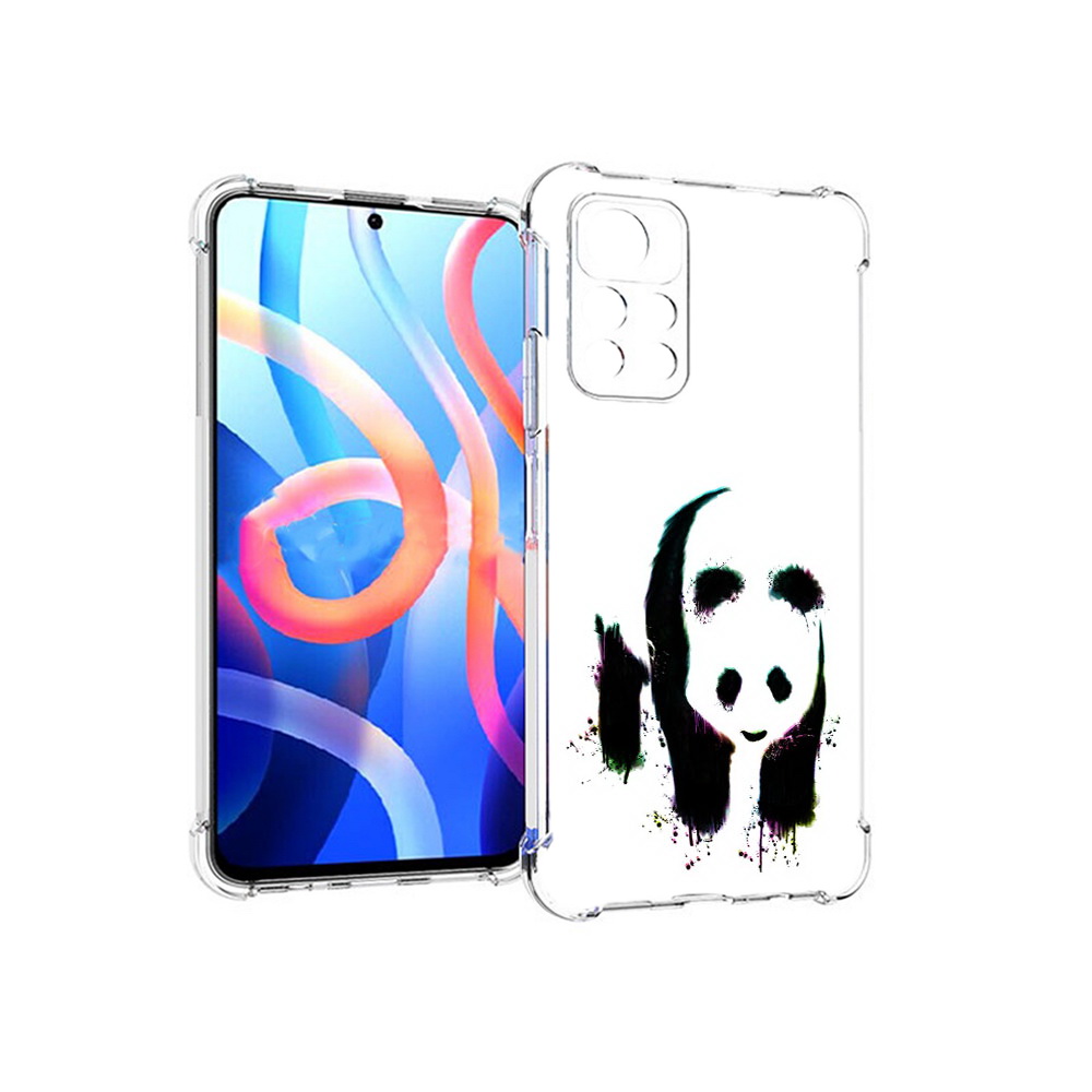 

Чехол MyPads Tocco для Xiaomi Poco M4 Pro 5G панда в акварели (PT200061.301.532), Прозрачный, Tocco