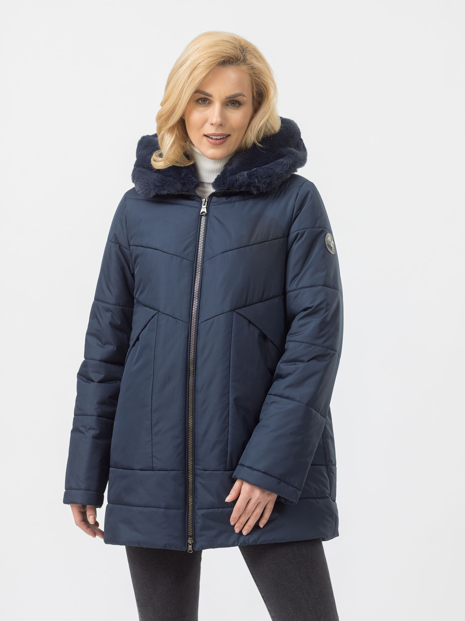 

Куртка женская Maritta M-50003-004 синяя 48 EU, Синий, M-50003-004