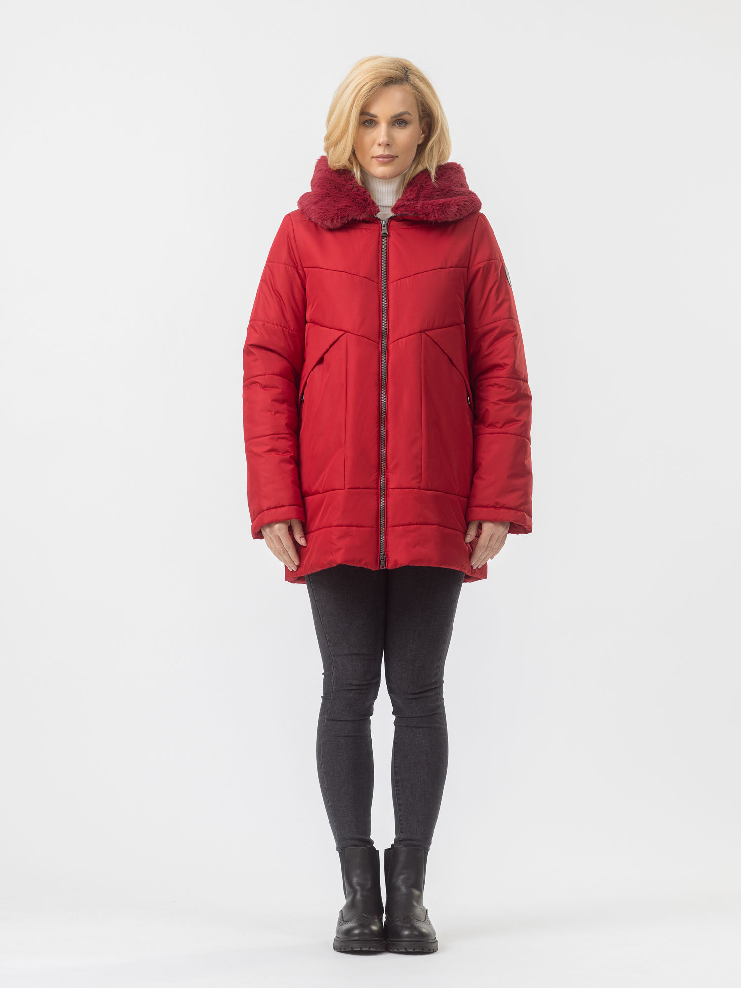 

Куртка женская Maritta M-50003-004 красная 44 EU, Красный, M-50003-004