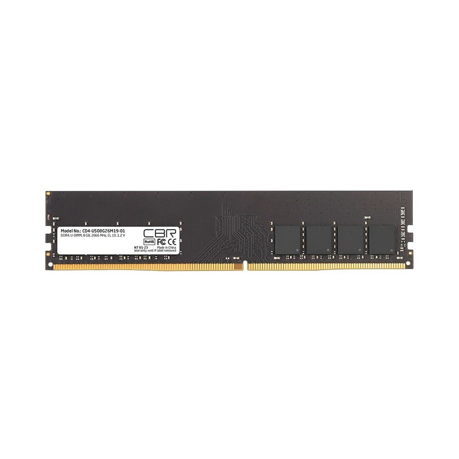 

Оперативная память CBR CD4 (CD4-US08G26M19-01) DDR4 1x8Gb 2666MHz, CD4