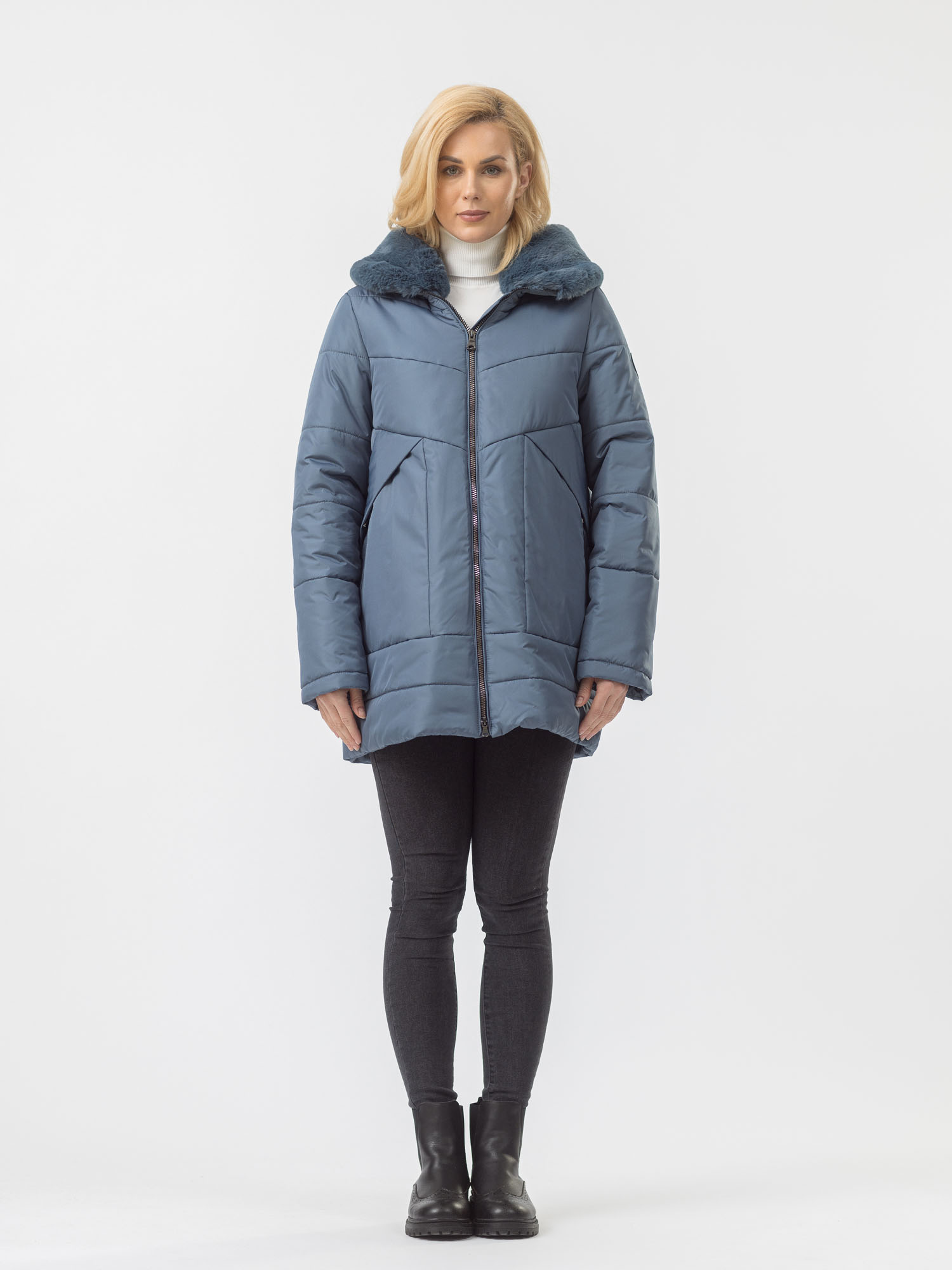 

Куртка женская Maritta M-50003-004 голубая 42 EU, Голубой, M-50003-004