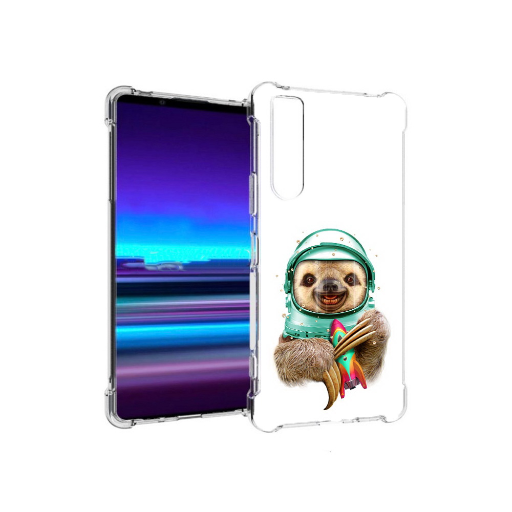 

Чехол MyPads Tocco для Sony Xperia 1 II Ленивец астронавт (PT148152.232.104), Прозрачный, Tocco