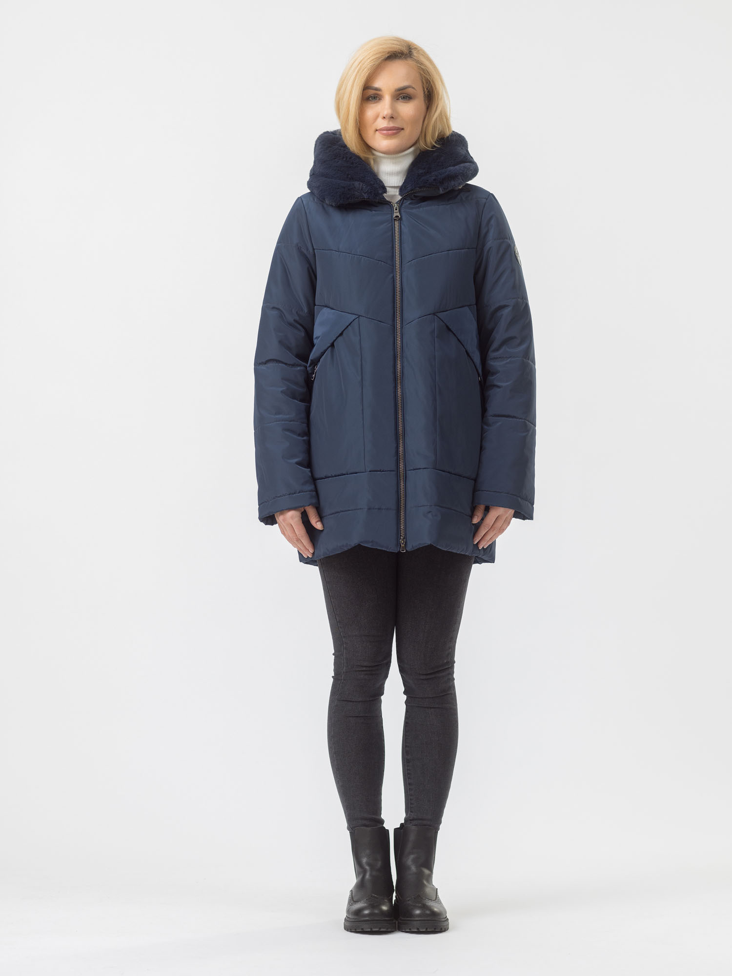 

Куртка женская Maritta M-50003-002 синяя 46 EU, Синий, M-50003-002