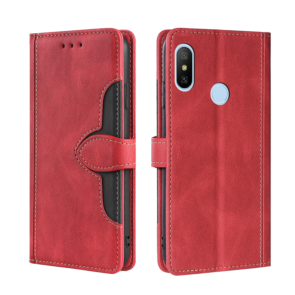 

Чехол-книжка MyPads для Xiaomi Mi A2 Lite / Redmi 6 Pro, Красный