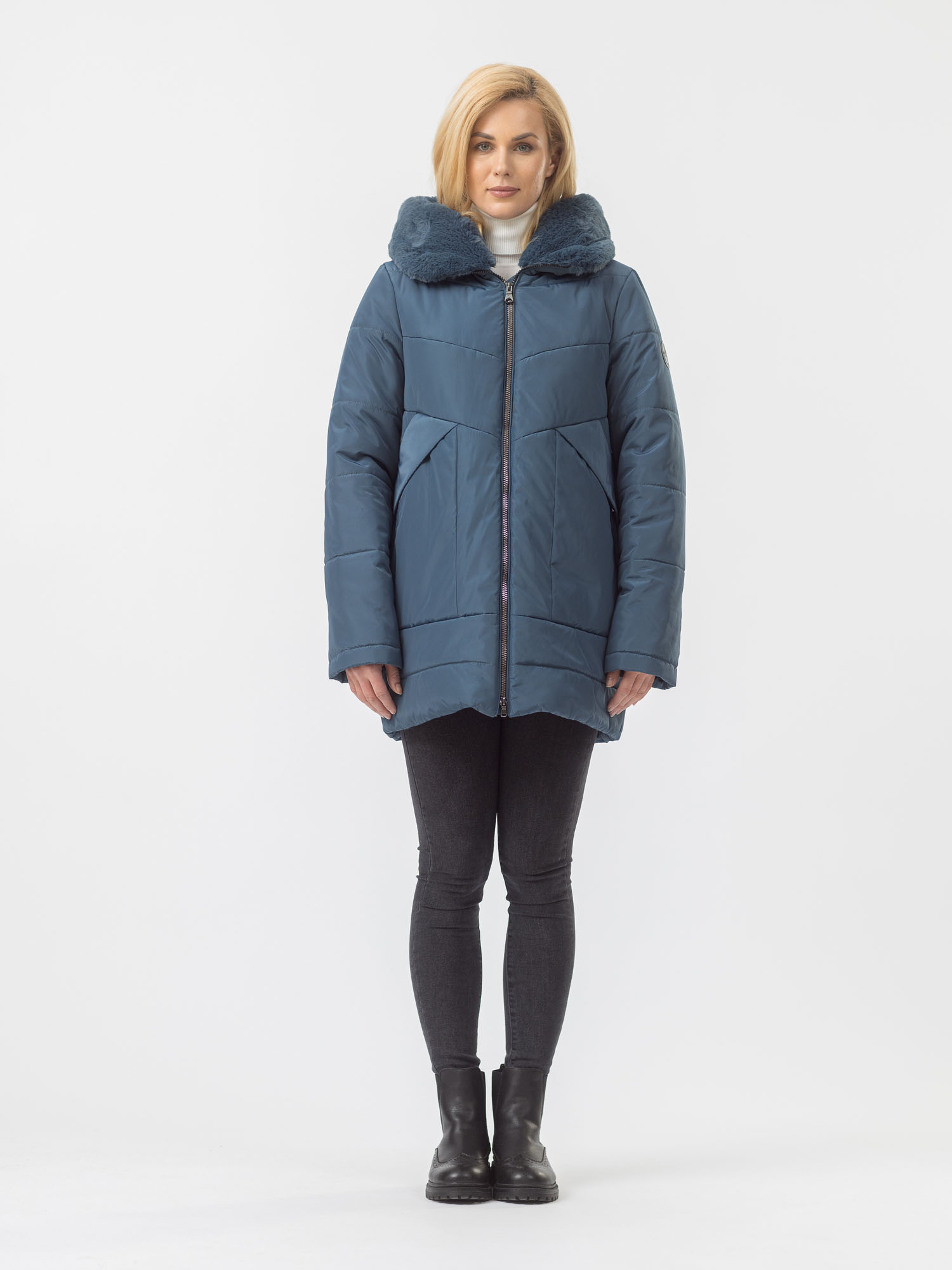

Куртка женская Maritta M-50003-002 синяя 44 EU, Синий, M-50003-002