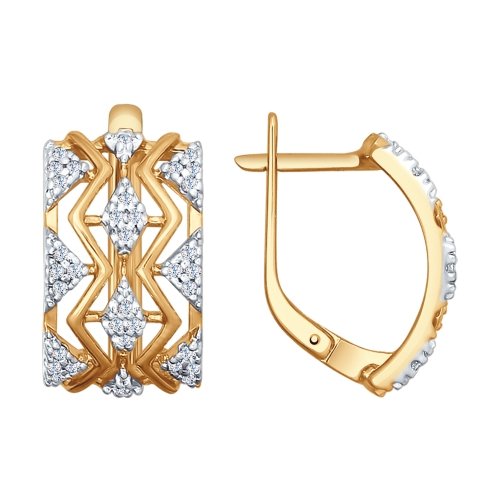 

Серьги из серебра TEO MAORI 893020746, фианит, 893020746