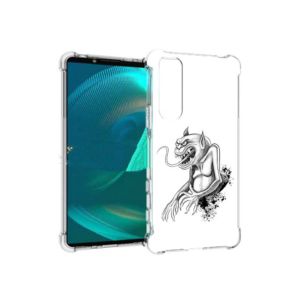 

Чехол MyPads Tocco для Sony Xperia 5 III чорт (PT172137.231.692), Прозрачный, Tocco