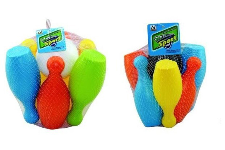 фото Игровой набор junfa боулинг с шаром и 6 кеглями wa-d9883 junfa toys
