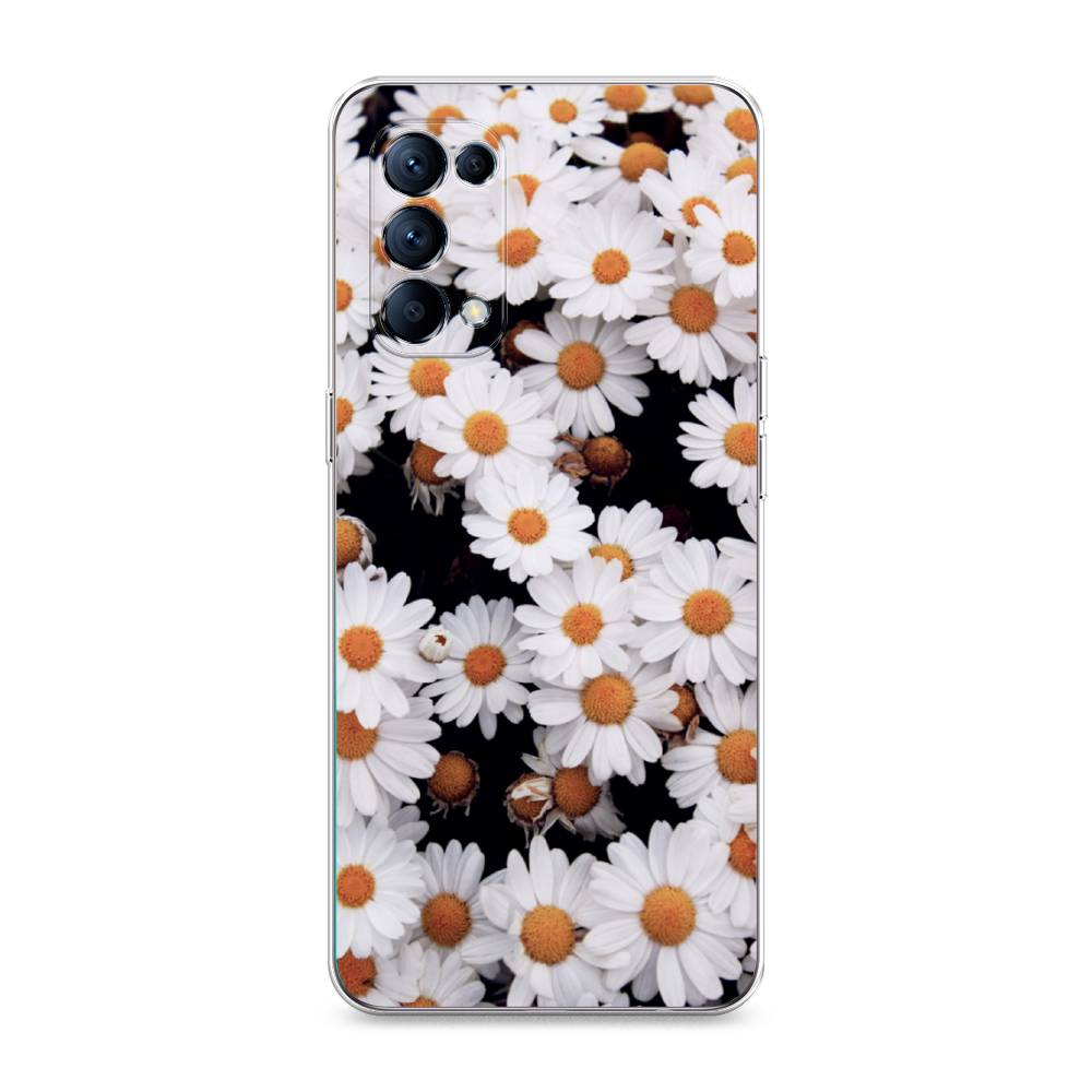 

Чехол Awog на Oppo Reno 5 "Ромашковое поле", Разноцветный, 255250-4