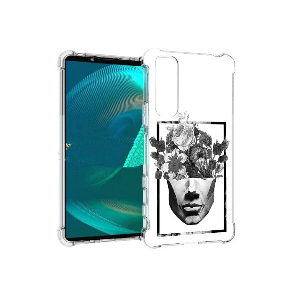 

Чехол MyPads Tocco для Sony Xperia 5 III черно белая ваза в абстракции (PT172137.231.678), Прозрачный, Tocco