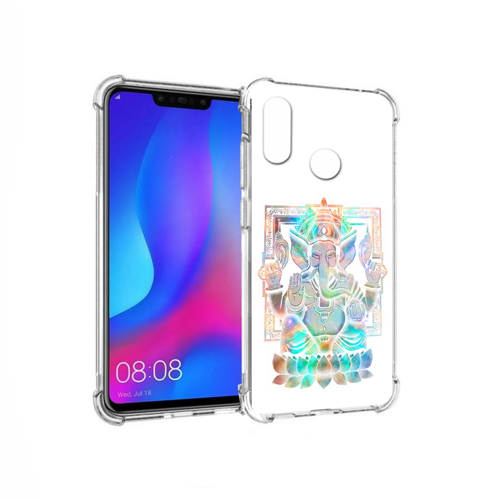 

Чехол MyPads Tocco для Huawei Nova 3 умный слон (PT115710.27.654), Прозрачный, Tocco