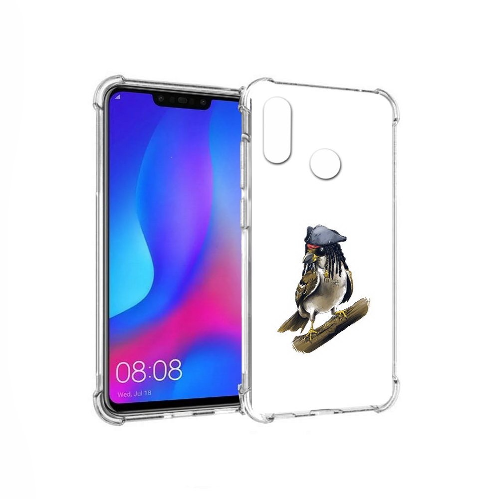 

Чехол MyPads Tocco для Huawei Nova 3 Джек воробей (PT115710.27.65), Прозрачный, Tocco