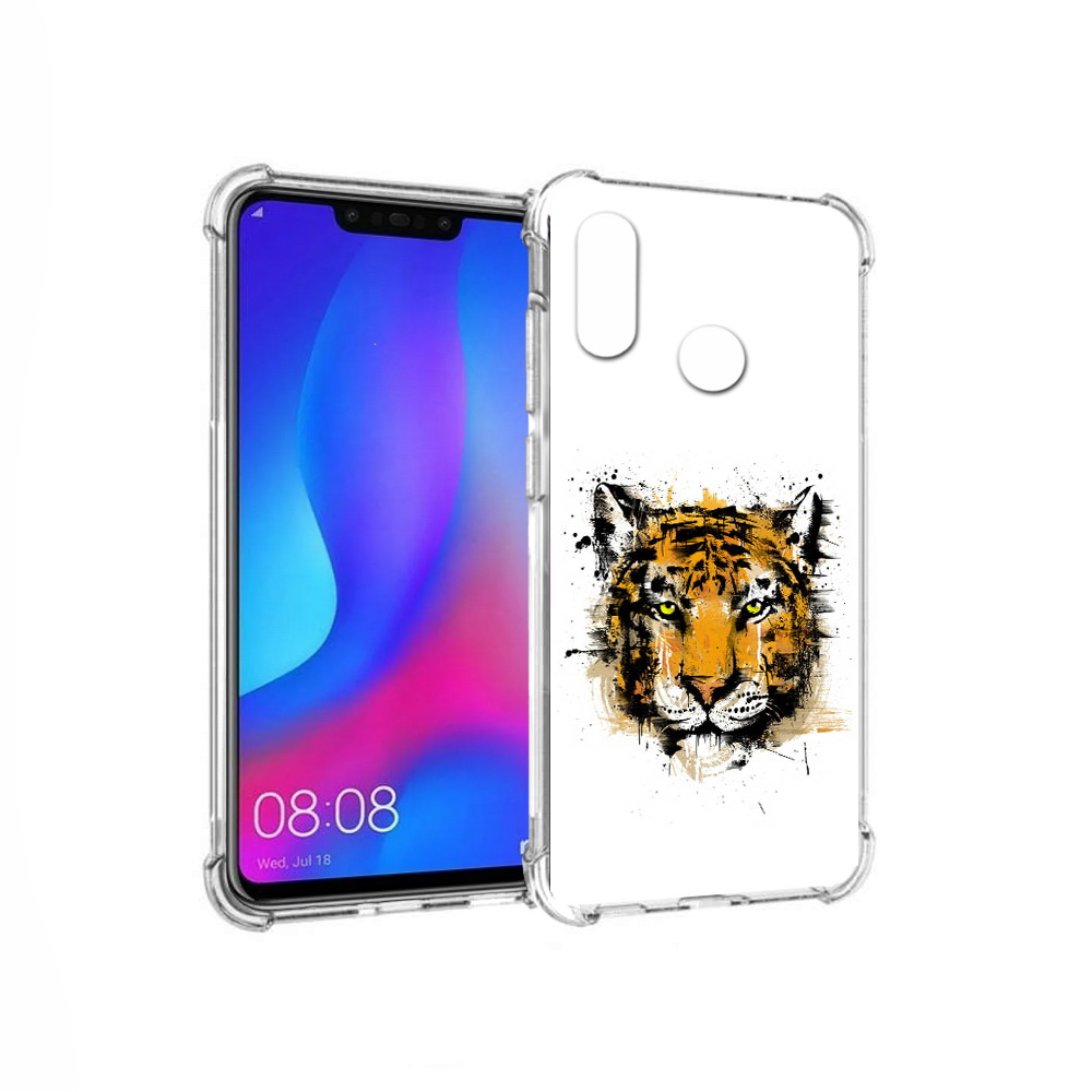 

Чехол MyPads Tocco для Huawei Nova 3 тигруля (PT115710.27.643), Прозрачный, Tocco