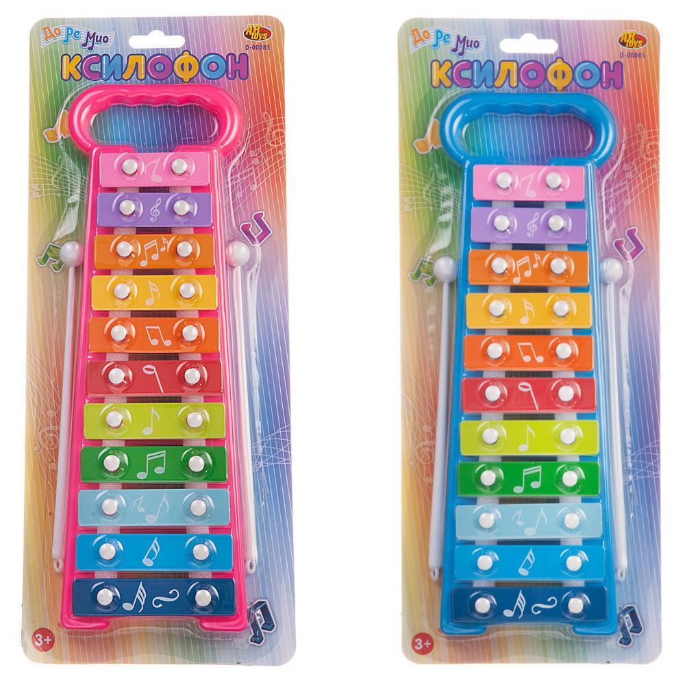 фото Ксилофон детский, 11 клавиш, на блистере 34,5x2x14 d-00085 junfa toys