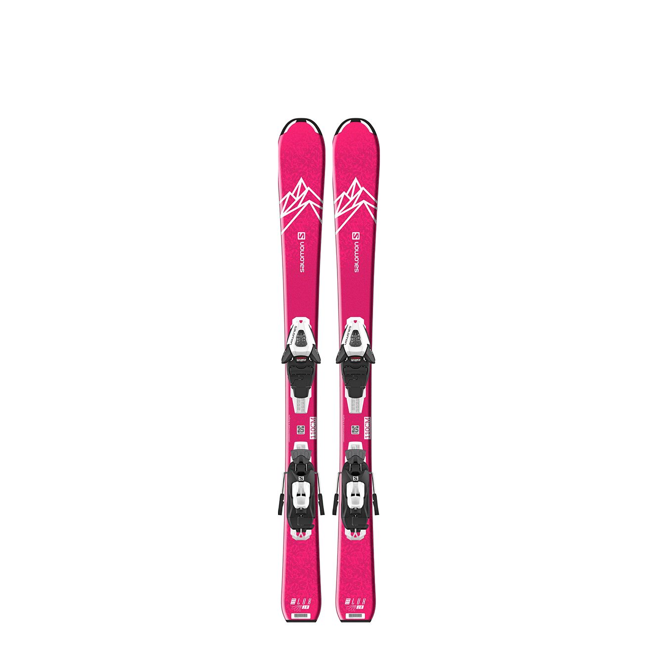 Горные лыжи Salomon QST LUX Jr S (100-120) + C5 GW J75 Pink (21/22) (110)