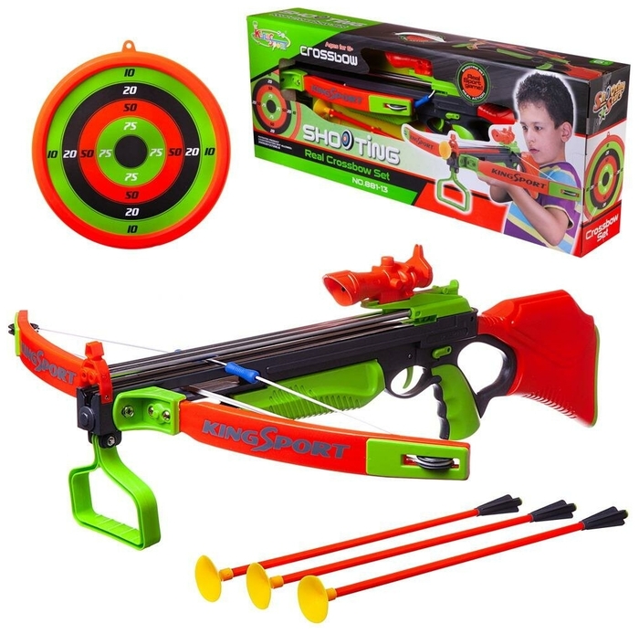 фото Игровой набор junfa арбалет со стрелами и мишенью wg-a4163 junfa toys