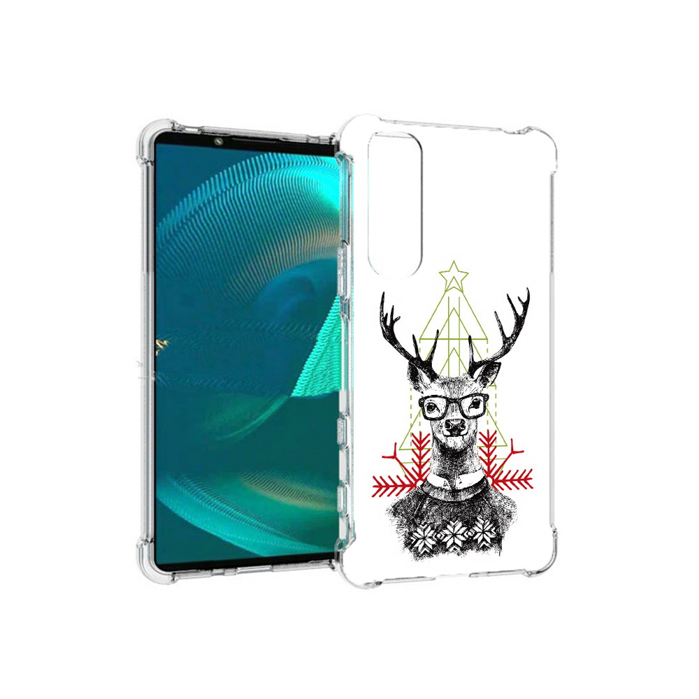 

Чехол MyPads Tocco для Sony Xperia 5 III умный олень (PT172137.231.652), Прозрачный, Tocco