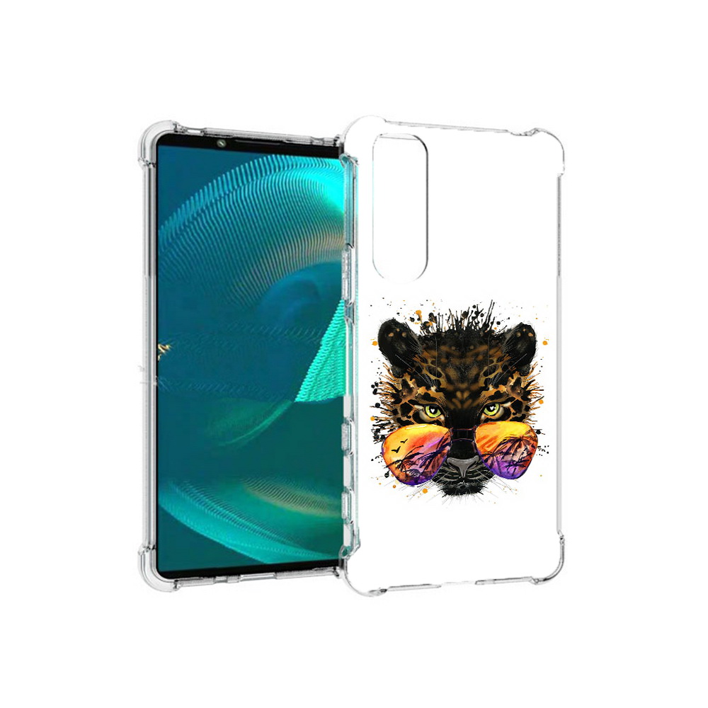

Чехол MyPads Tocco для Sony Xperia 5 III тропический леопард (PT172137.231.649), Прозрачный, Tocco