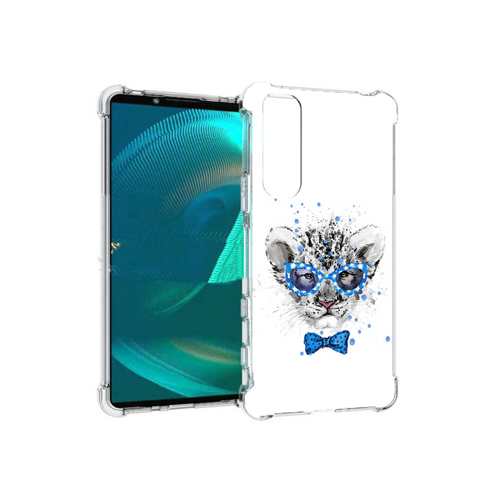 

Чехол MyPads Tocco для Sony Xperia 5 III тигренок с бабочкой (PT172137.231.642), Прозрачный, Tocco