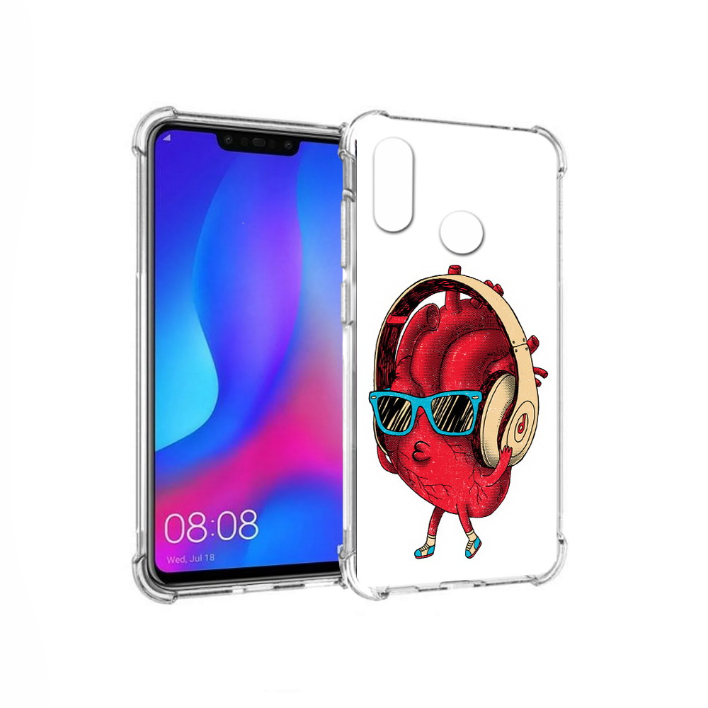 

Чехол MyPads Tocco для Huawei Nova 3 слушай сердце (PT115710.27.609), Прозрачный, Tocco