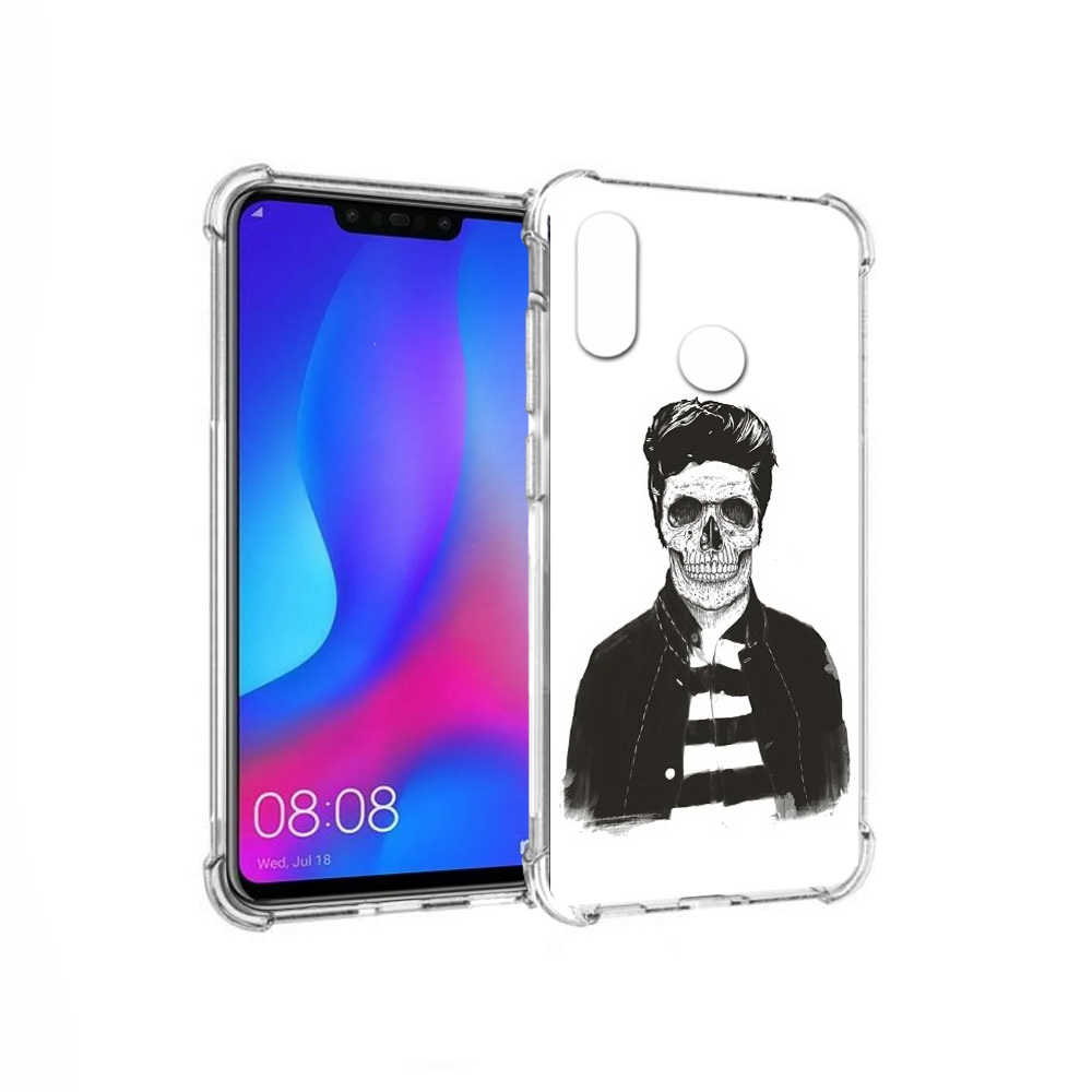 

Чехол MyPads Tocco для Huawei Nova 3 скелет (PT115710.27.604), Прозрачный, Tocco