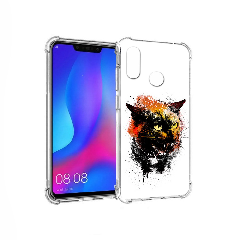 

Чехол MyPads Tocco для Huawei Nova 3 сиамский кот (PT115710.27.598), Прозрачный, Tocco