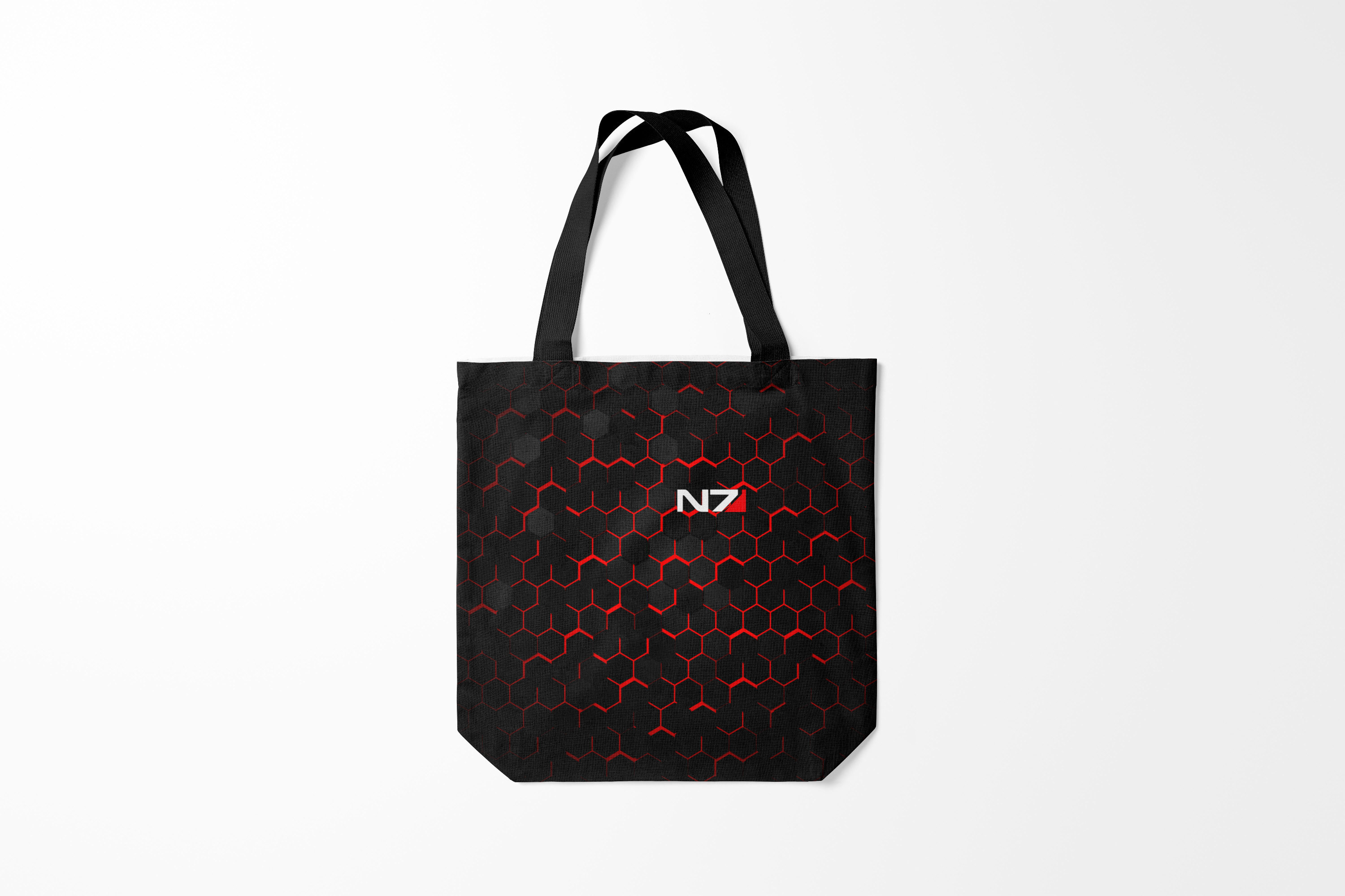 

Сумка шoппер унисекс Burnettie Mass Effect N7, черный, Mass Effect N7