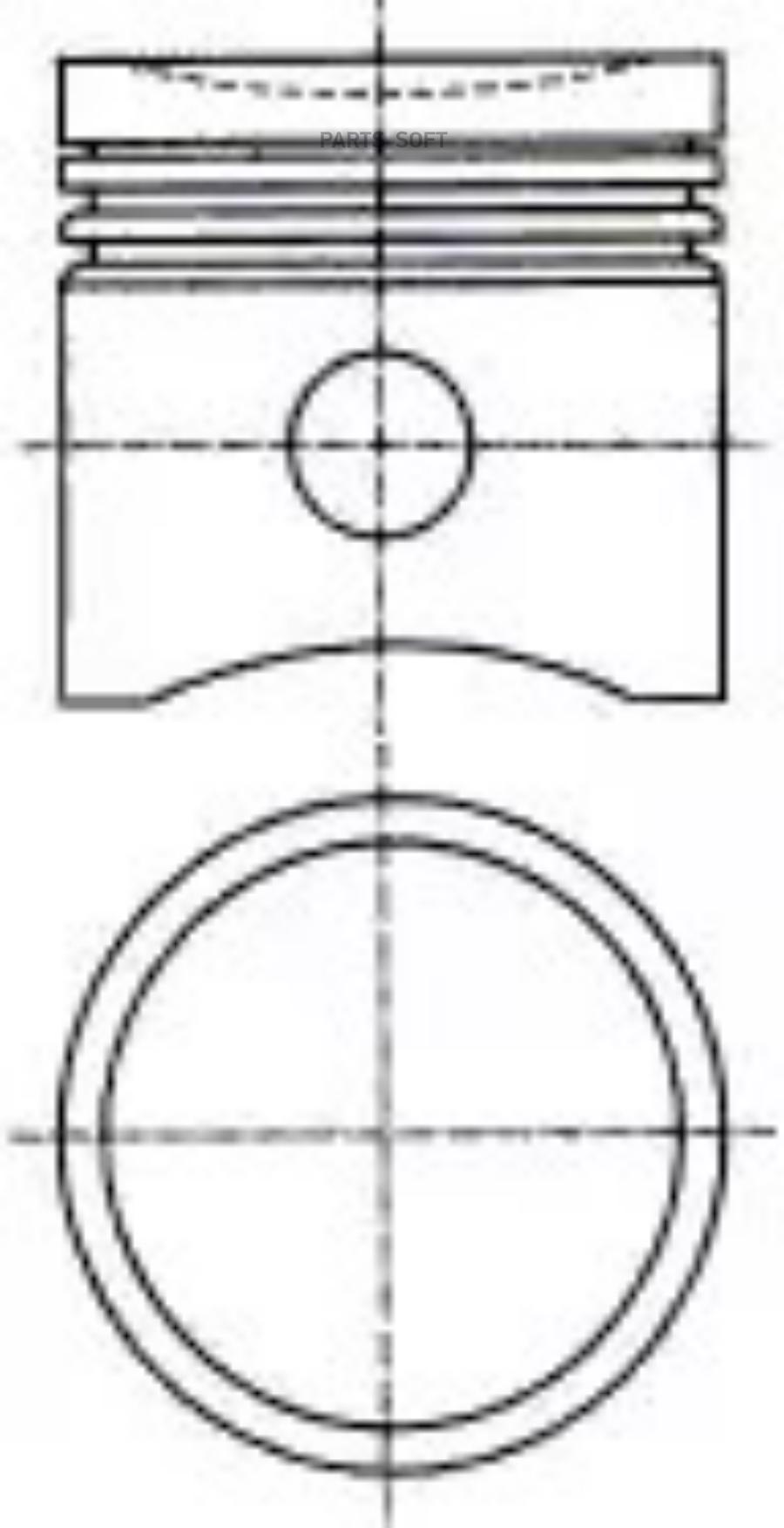 

NURAL 87-423400-00 Поршень комплектс кольцами STD FORD/FOCUS2/C-MAX/AODA/AODB 1шт