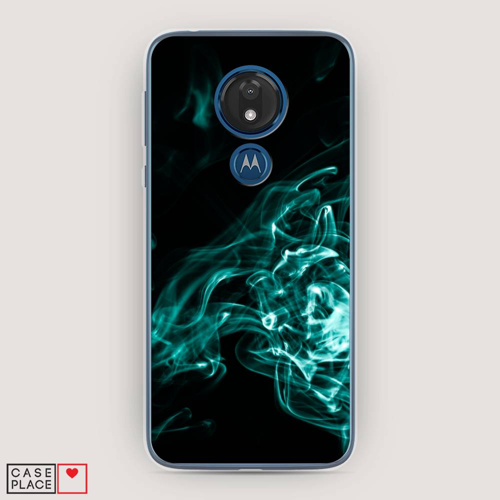 

Чехол для Motorola Moto G7 "Дым", Голубой;черный, 241150-3