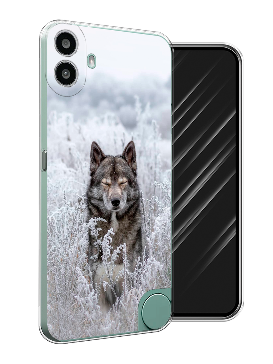 

Чехол Awog на CMF Phone 1 "Волк в поле", Белый;черный, 3300450-1