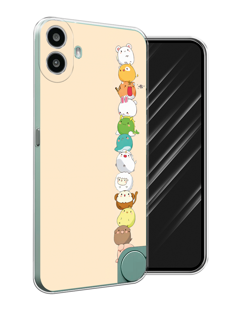 

Чехол Awog на CMF Phone 1 "Питомцы Чиби", Желтый, 3300450-1