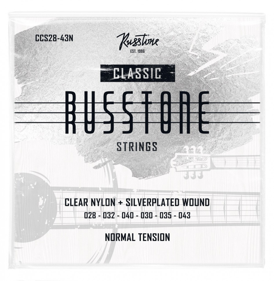 Комплект струн для классической гитары Russtone CCS28-43N 1174₽