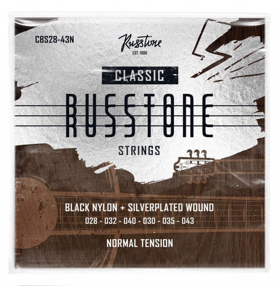 

Комплект струн для классической гитары Russtone CBS28-43N, CBS28-43N