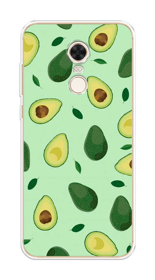 

Чехол на Xiaomi Redmi 5 Plus "Blue avocado", Коричневый;зеленый, 33150-1